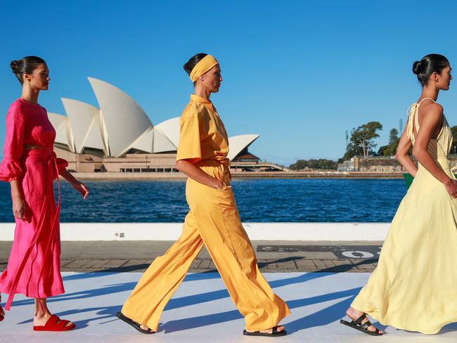 Bondi Born’s runway show in Sydney at Afterpay Australian Fashion Week. Picture: Justin Lloyd.