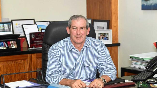 SETTING THE RECORD STRAIGHT: Gympie Mayor Mick Curran in his office yesterday. Picture: Troy Jegers