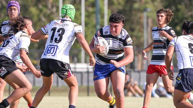 Tweed Seagulls Cyril Connell Challenge side in action in their first trial on Saturday. Benji Quinlan. Picture: Dylan Parker Photography