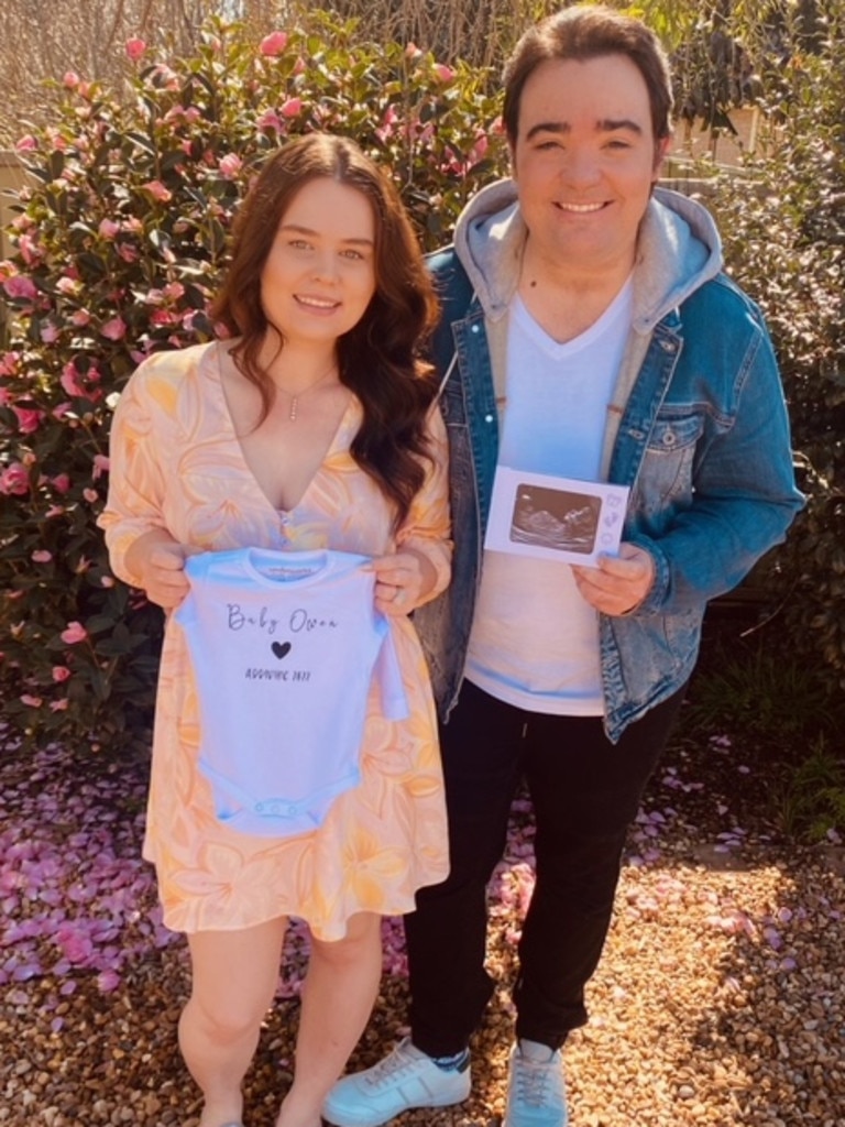 They were slammed by online trolls when they announced last September that they were expecting their first child. Picture: Supplied