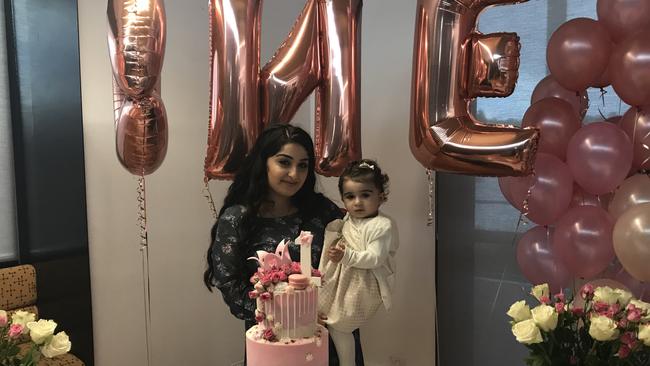 Anet Eyvazians with her daughter Maragol, who died four months after her first birthday.