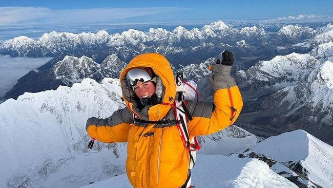 Gabby Kanizay has gone from the beaches of Brighton to the top of the world at just 19. Picture: Instagram