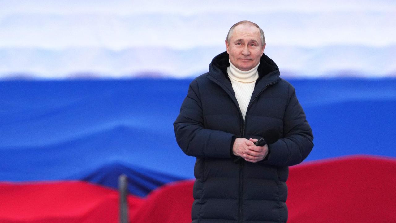 Putin insists that his invasion has gone successfully and has threatened Western countries that there will be “untold consequences” if they challenge him. Picture: Alexander Vilf/Pool/AFP