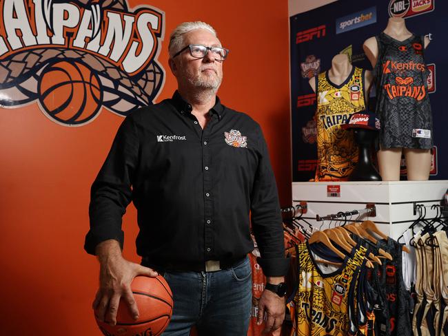 Cairns Taipans president Troy Stone at the team's offices in Manuda. Picture: Brendan Radke