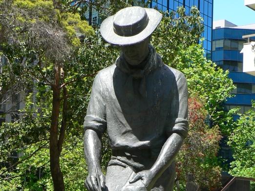 Statue of John Batman that was in Melbourne