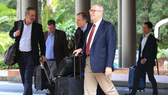 Members of the AAT arrive at Twin Waters Novotel for the organisations biennial National Conference. Picture: Lachie Millard