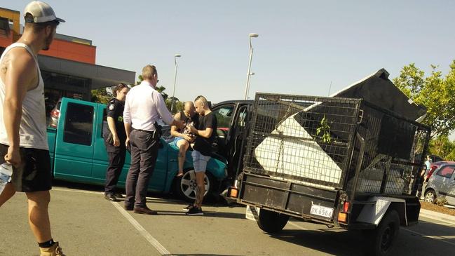 Aftermath of the incident at Coomera. Picture: Mel Regan