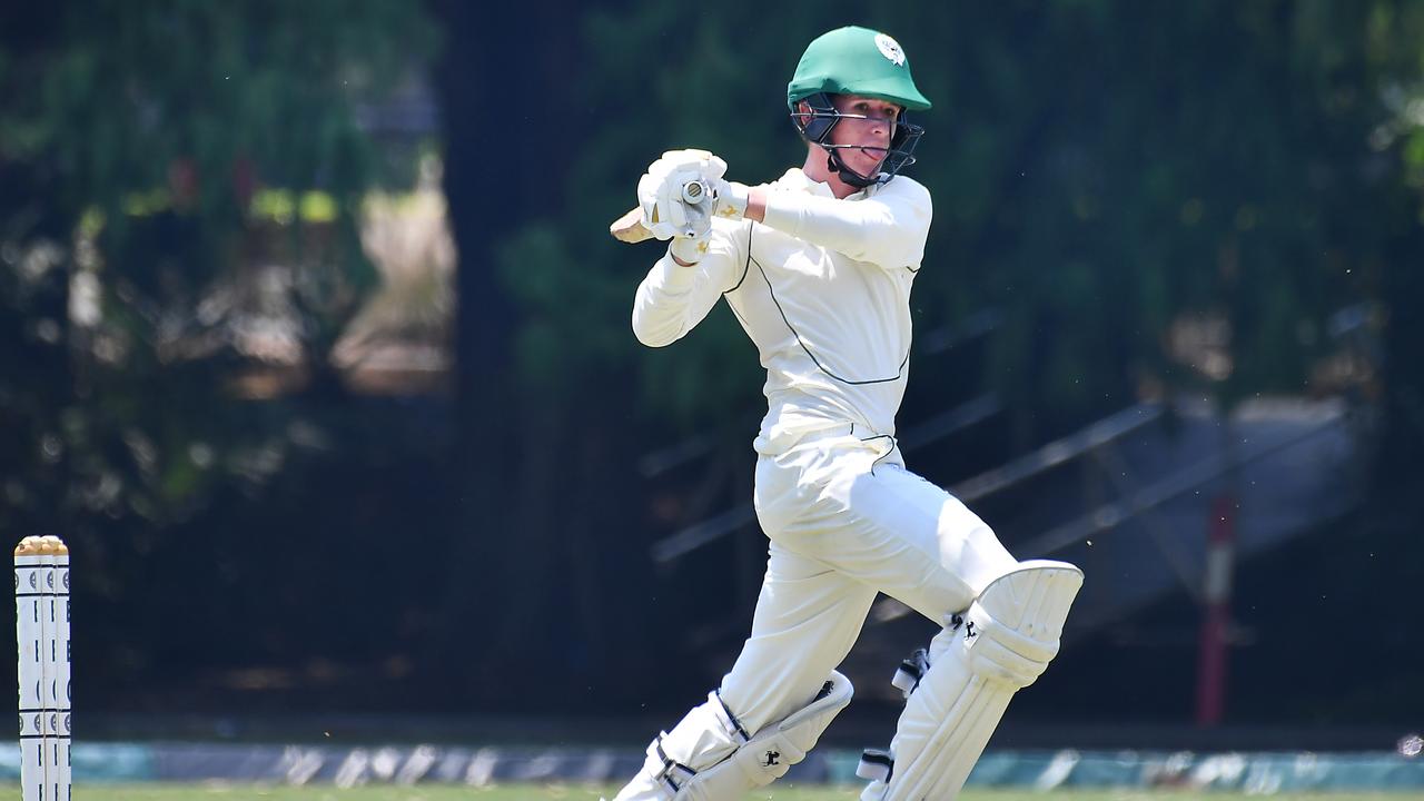 Brisbane Boys College batsman Blake Armstrong. Picture, John Gass