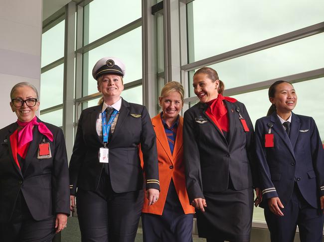 Qantas is doing not one but 50 all-female flights to celebrate International Women's Day on March 8 and highlight the role women play in every part of the airline.  Picture: Qantas