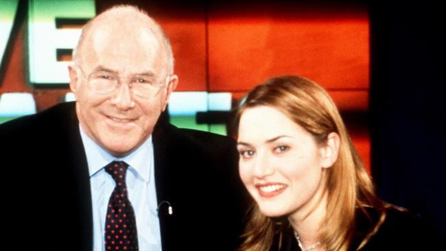 James with actress Kate Winslet.