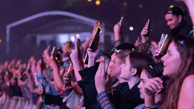 BYRON BAY, AUSTRALIA - Newswire Photos, 22 JULY 2023: Splendour in the Grass 2023: Flume plays to crowds at Splendour in the Grass, Saturday night. Picture: NCA Danielle Smith / Newswire