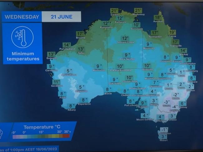 Australia is set to freeze through its coldest conditions in years. Picture: BOM