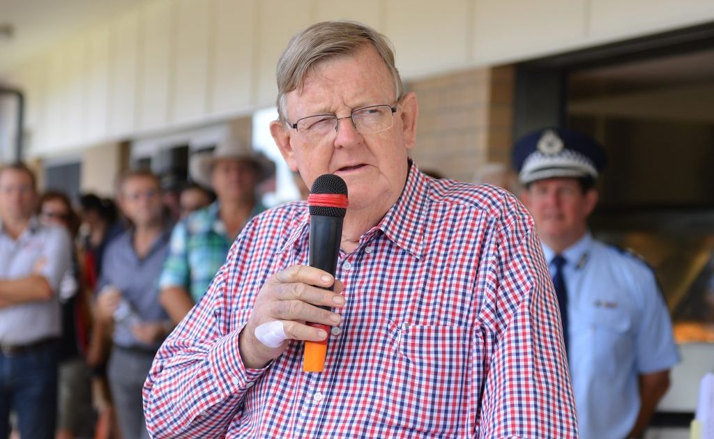 OFFICIAL OPENING: Member for Hinkler Paul Neville at the opening of Bundaberg Regional Athletics Facility. Photo: Scottie Simmonds / NewsMail. Picture: Scottie Simmonds