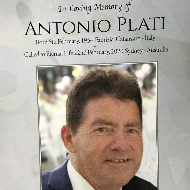 Tony Plati was remembered as a giving, thoughtful man.