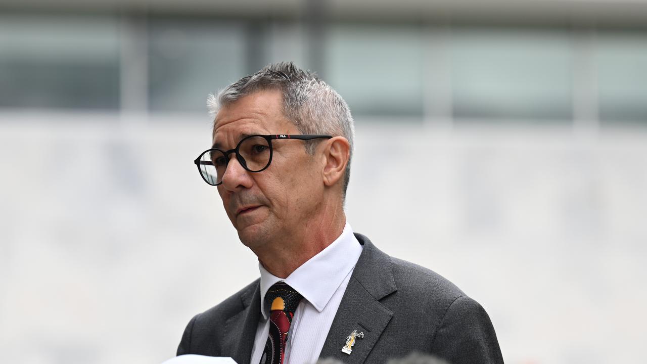 Mr Drumgold later dropped the charge against Mr Lehrmann. Picture: NCA NewsWire / Martin Ollman
