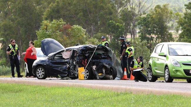 A woman, 57, was killed on February 13 after her car was involved in a four-vehicle collision near the intersection of Tiger Brennan Drive and Berrimah Road.