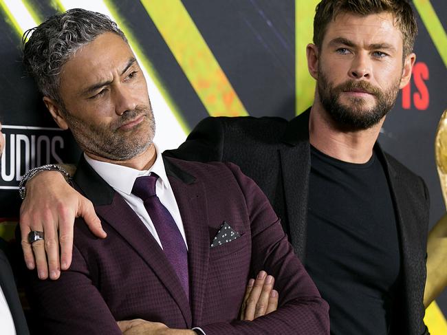 SYDNEY, AUSTRALIA - OCTOBER 15:  Taika Waititi, Brad Winderbaum and Chris Hemsworth attend the THOR: RAGNAROK Sydney special event screening at Hoyts Entertainment Quarter, Sydney Australia on October 15, 2017 in Sydney, Australia.  (Photo by Caroline McCredie/Getty Images)