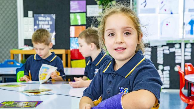 Prep student Ava Powell from St Peter's Church, Caboolture, Tuesday, June 9, 2020 - Picture: Richard Walker