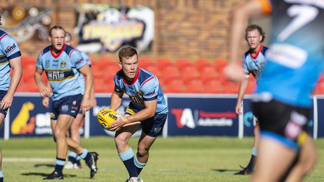 Hayden Ensbey (pictured playing for the Western Clydesdales Colts) will be a key man for Warwick Cowboys this season. Picture: Kevin Farmer