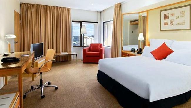 A room at the Hilton Adelaide.