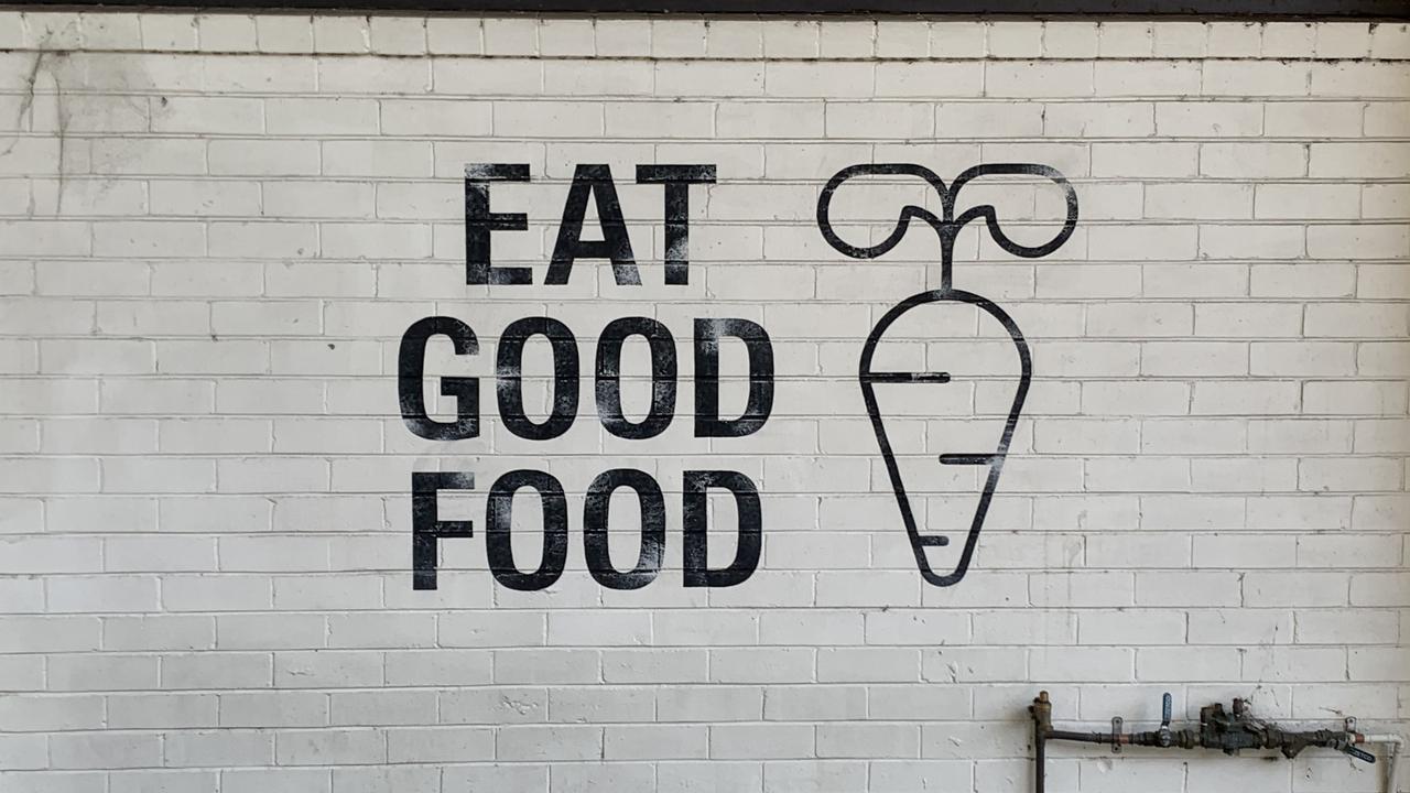 You can’t ‘eat good food’ here any more. Picture: Benedict Brook/news.com.au.