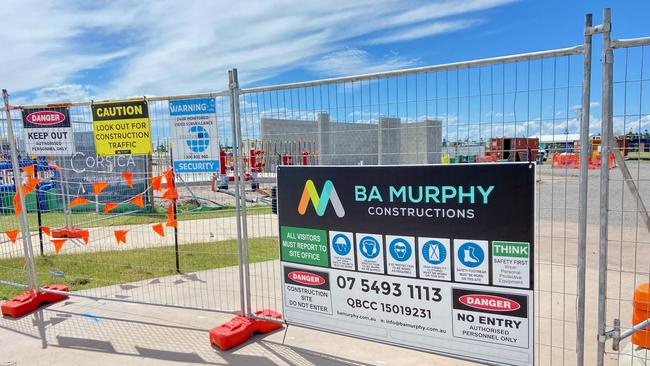 The prominent Coast building firm had several projects in the works across the Sunshine Coast and Brisbane prior to its collapse. Pictured is a BA Murphy sign on a construction site in Pelican Waters.