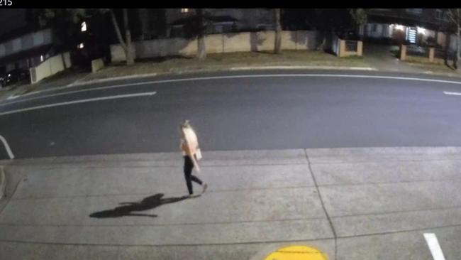 CCTV vision of Ms Zrinski before she disappeared. Picture: NSW Police