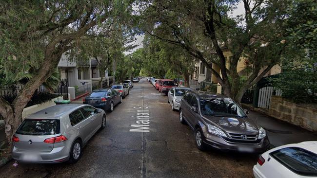 The horror collision took place on Marion St in Enmore, a narrow residential street. Picture: Google Maps