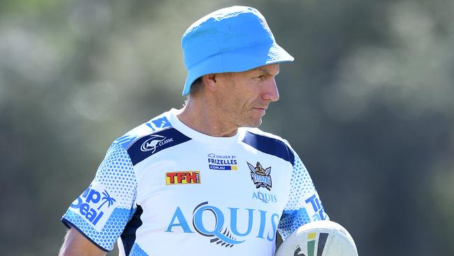 Coach Neil Henry looks on during the Gold Coast Titans training.