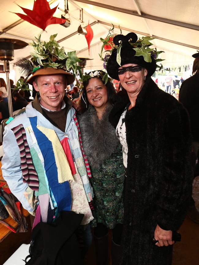 SOCIALS: Mid-Winter Fest, Willie Smith's Apple Shed, Grove: Andrew Hathly, North Hobart. Roxana Cariaga, North Hobart and Jacinta Hill, Mount Nelson.