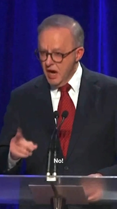 Albanese berates Labor crowd while thanking Dutton