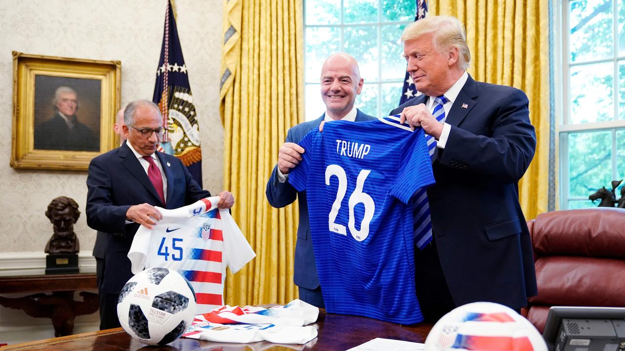 Donald Trump Gianni Infantino, US President, FIFA World Cup 2026, USA