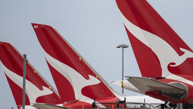 Qantas is operating at around 60 per cent of its full domestic capacity. Picture: James Gourley