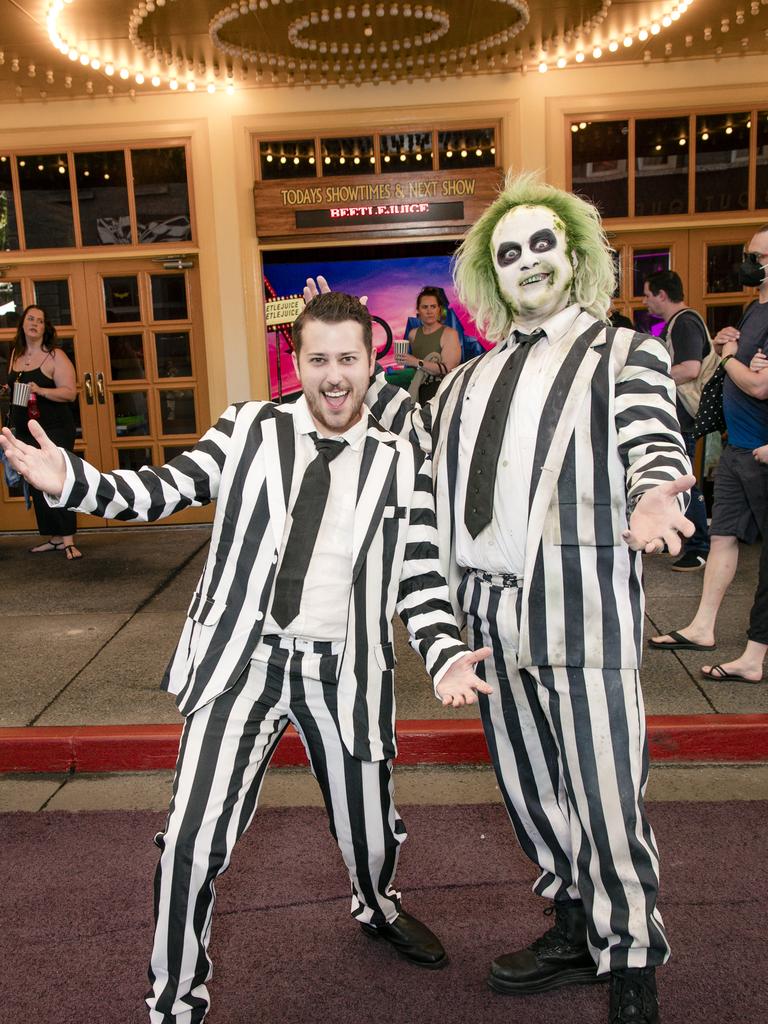 Mike Gambaro on the Green Carpet for the Queensland Premiere of Ã&#146;BeetlejuiceÃ&#147; at Warner Brothers Movie World on the Gold Coast. Picture: Glenn Campbell