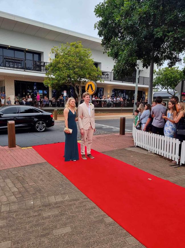 The students of Urangan State High School arrive at their formal.