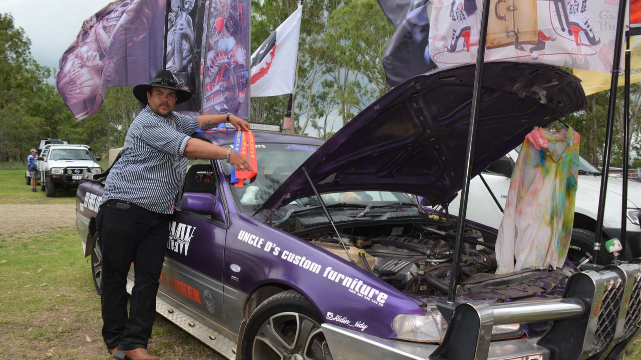 Darryl Chapman with his award winning ute at the Cooyar Show.