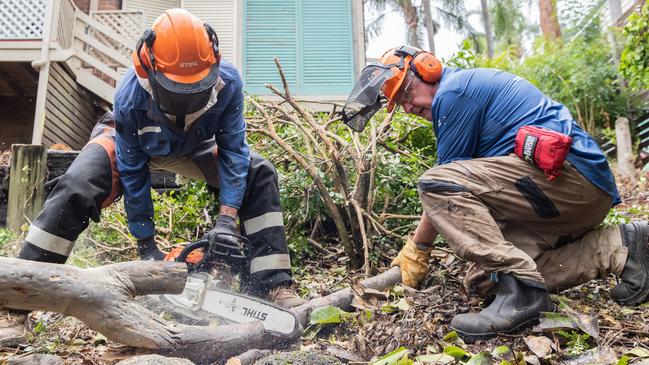 Disaster Relief Australia teams at work on the Gold Coast. Picture: Supplied.