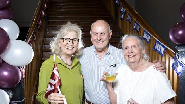 State of Origin: The Musical! Premiere, Princess Theatre Woolloongabba. Mary Durack, Nigel Saxby and Judith Henderson. 30.11.2019 - Picture: Renae Droop/RDW Photography