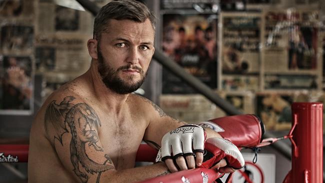 Damien Brown says MMA helped relieve post-traumatic stress. Picture: Marc Robertson