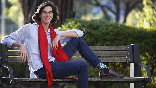 James Keyte, son of newsreader Jennifer Keyte, has signed to a modelling agency FRM Model Management. Picture: David Caird