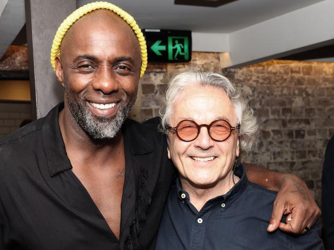 Elba and George Miller in Sydney last year. Picture: Damian Shaw