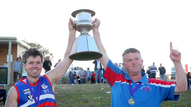 Bruther was the Omeo and District league premier in 2019. Picture Yuri Kouzmin