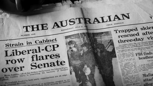 The first publication of the Australian newspaper in 1964.