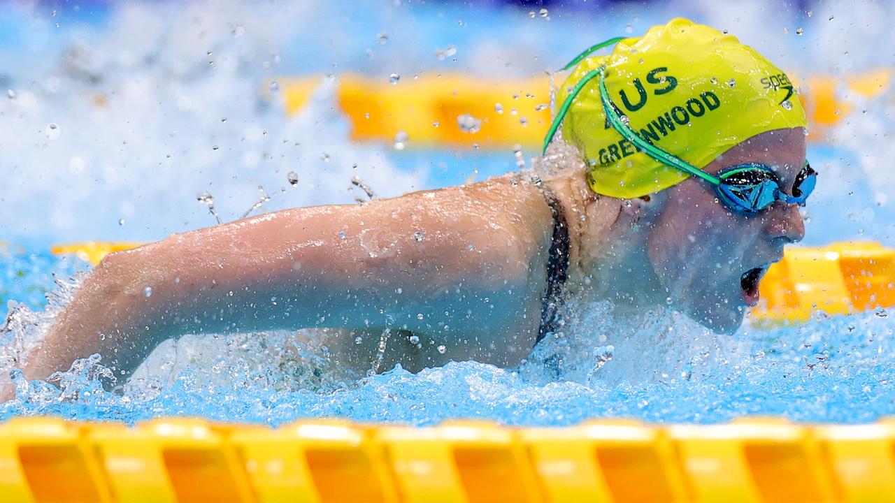 Jasmine Greenwood of Team Australia competes in the 100m butterfly S10 final at the Tokyo Paralympic Games. Photo: Getty Images