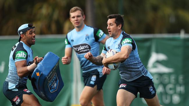 Could this be Mitchell Pearce’s time at last? Picture by Brett Costello.