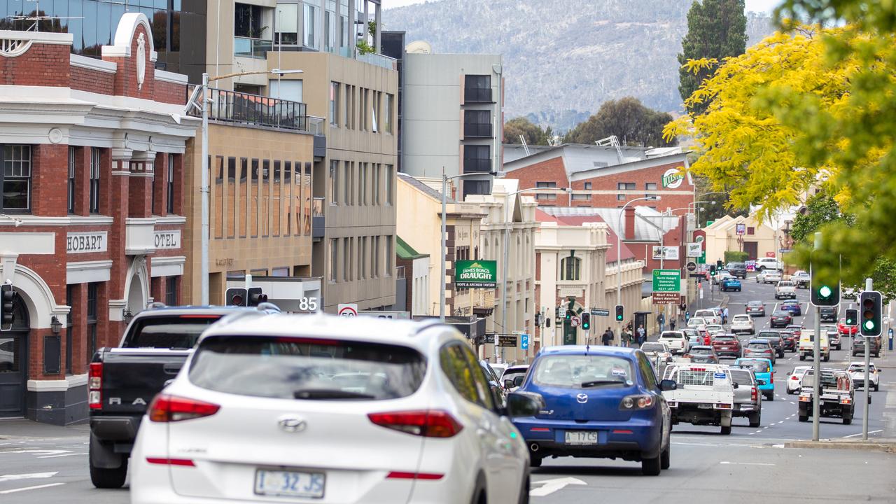 Traffic on Macquarie Street in Hobart on Tuesday 19th November 2024. Picture: Linda Higginson