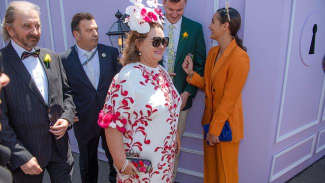 Businesswoman Gina Rinehart at Flemington. Picture: Jason Edwards