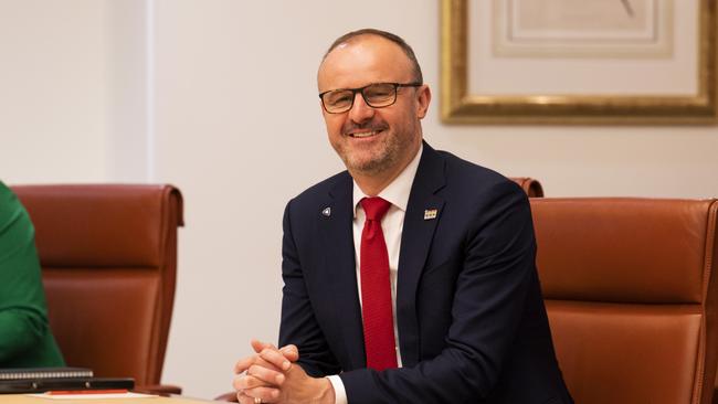 Chief Minister Andrew Barr says he will work with the federal government to ensure the ACT gets its ‘fair share’ amid new Census population data. Picture: NCA NewsWire / Martin Ollman