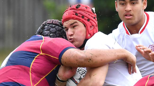 Ipswich player Ned Kendall in the GPS First XV competition last year.