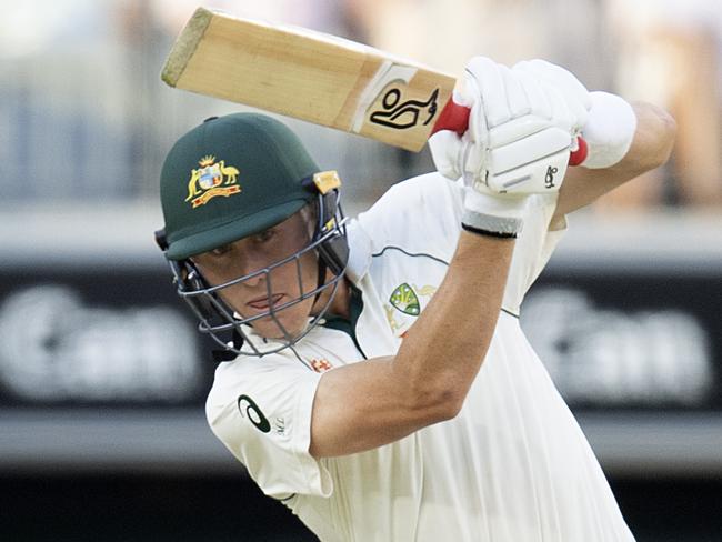 Marnus Labuschagne passed 100 runs for the year during his half-century on Saturday.